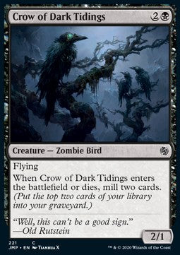 Crow of Dark Tidings - Jumpstart (Common) [JMP-221]