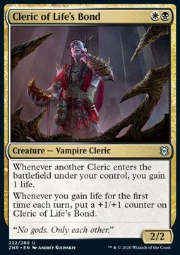 Cleric of Life's Bond - Zendikar Rising (Uncommon) [ZNR-222]