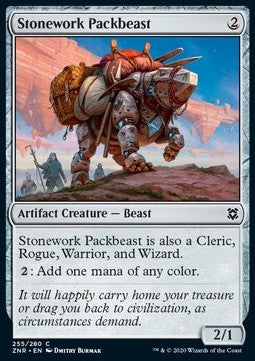 Stonework Packbeast - Zendikar Rising (Common) [ZNR-255]