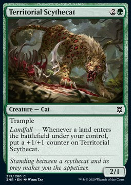 Territorial Scythecat - Zendikar Rising (Common) [ZNR-213]