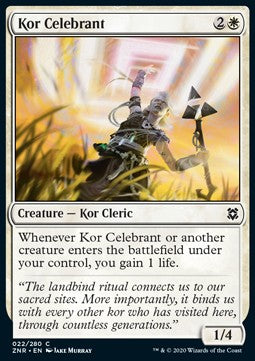 Kor Celebrant - Zendikar Rising (Common) [ZNR-22]