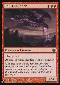 Hell's Thunder - The List (Rare) [ZNL-103]