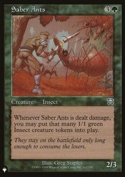 Saber Ants - The List (Uncommon) [ZNL-267]