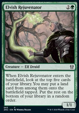 Elvish Rejuvenator - Commander: Zendikar Rising (Common) [ZNC-63]