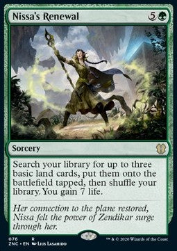 Nissa's Renewal - Commander: Zendikar Rising (Rare) [ZNC-76]