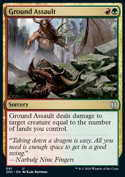 Ground Assault - Commander: Zendikar Rising (Uncommon) [ZNC-91]