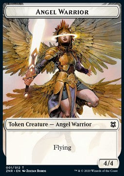 Angel Warrior Token (W 4/4) // Copy Token - Zendikar Rising: Extras (Token) [XZNR-T 1/12]