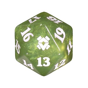 Zendikar Rising: D20 Die (Lime Green) - Zendikar Rising