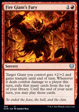 Fire Giant's Fury - Kaldheim: Extras (Uncommon) [XKHM-389]