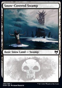 Snow-Covered Swamp (V.1) - Kaldheim (Land) [KHM-280]