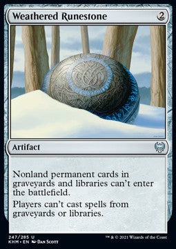 Weathered Runestone - Kaldheim (Uncommon) [KHM-247]