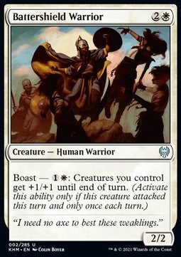 Battershield Warrior - Kaldheim (Uncommon) [KHM-2]