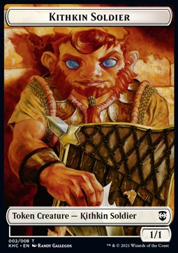 Kithkin Soldier Token (W 1/1) // Pegasus Token (W 1/1) - Commander: Kaldheim (Token) [KHC-T 2/3]