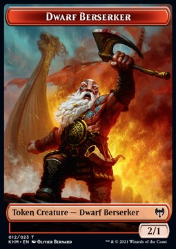 Dwarf Berserker Token (Red 2/1) - Kaldheim: Extras (Token) [XKHM-T12]