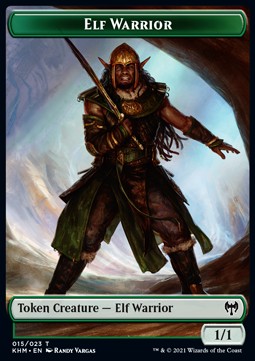 Elf Warrior Token (Green 1/1) - Kaldheim: Extras (Token) [XKHM-T15]