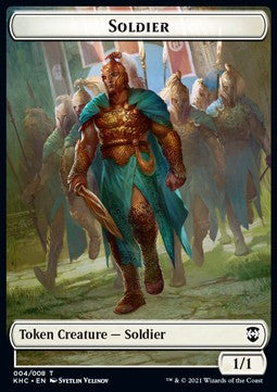Soldier Token (W 1/1) // Bird Token (U 1/1) - Commander: Kaldheim (Token) [KHC-T 4/5]