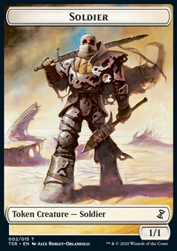 Soldier Token (White 1/1) - Time Spiral Remastered: Extras (Token) [XTSR-T02]
