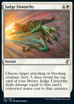 Judge Unworthy - Time Spiral Remastered (Common) [TSR-21]