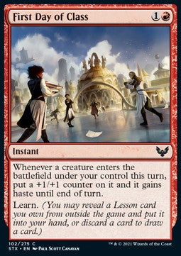 First Day of Class - Strixhaven: School of Mages (Common) [STX-102]