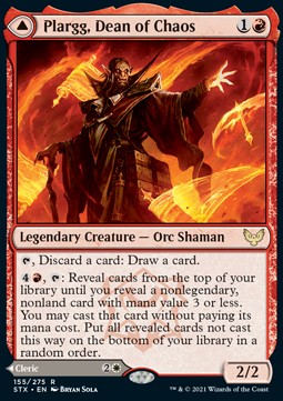 Plargg, Dean of Chaos // Augusta, Dean of Order - Strixhaven: School of Mages (Rare) [STX-155]