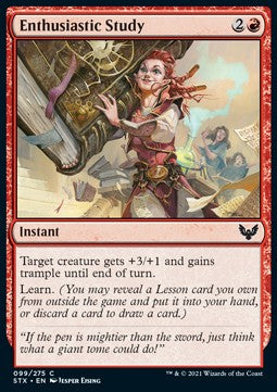 Enthusiastic Study - Strixhaven: School of Mages (Common) [STX-99]