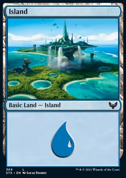 Island (V.2) - Strixhaven: School of Mages: Extras (Land) [XSTX-369]