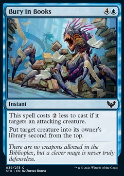 Bury in Books - Strixhaven: School of Mages (Common) [STX-39]