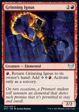 Grinning Ignus - Strixhaven: School of Mages (Uncommon) [STX-104]