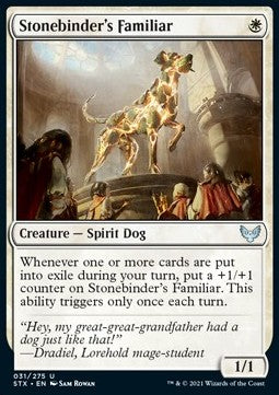 Stonebinder's Familiar - Strixhaven: School of Mages (Uncommon) [STX-31]