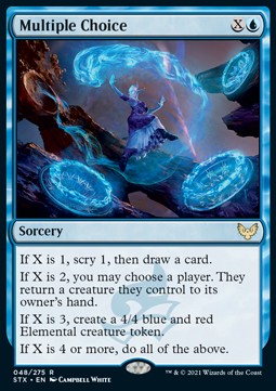 Multiple Choice - Strixhaven: School of Mages (Rare) [STX-48]