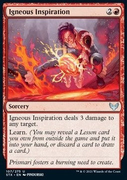 Igneous Inspiration - Strixhaven: School of Mages (Uncommon) [STX-107]