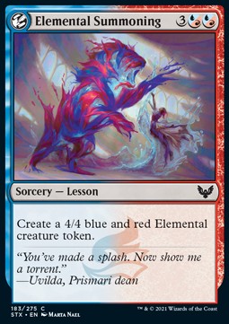 Elemental Summoning - Strixhaven: School of Mages (Common) [STX-183]