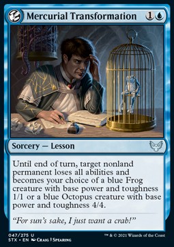 Mercurial Transformation - Strixhaven: School of Mages (Uncommon) [STX-47]