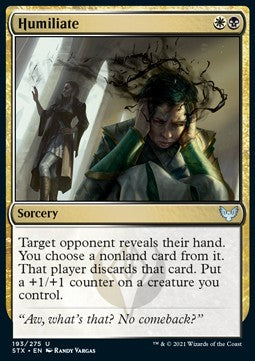 Humiliate - Strixhaven: School of Mages (Uncommon) [STX-193]