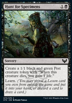 Hunt for Specimens - Strixhaven: School of Mages (Common) [STX-73]