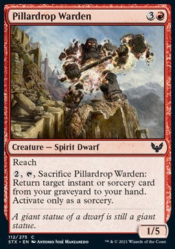 Pillardrop Warden - Strixhaven: School of Mages (Common) [STX-112]