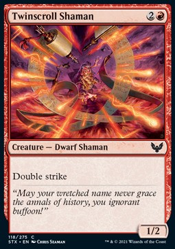 Twinscroll Shaman - Strixhaven: School of Mages (Common) [STX-118]