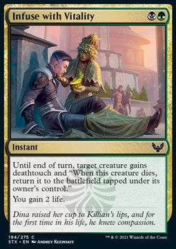 Infuse with Vitality - Strixhaven: School of Mages (Common) [STX-194]