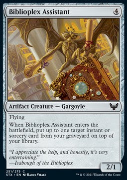 Biblioplex Assistant - Strixhaven: School of Mages (Common) [STX-251]