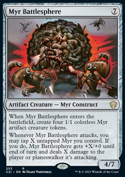 Myr Battlesphere - Commander: Strixhaven (Rare) [C21-253]