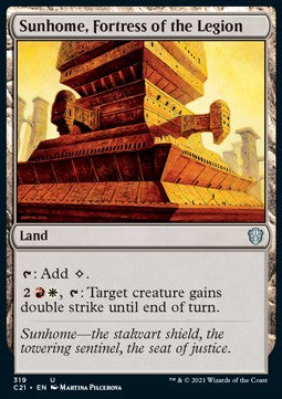 Sunhome, Fortress of the Legion - Commander: Strixhaven (Uncommon) [C21-319]