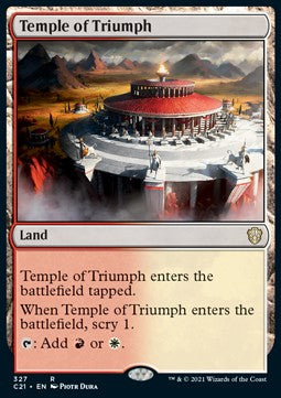 Temple of Triumph - Commander: Strixhaven (Rare) [C21-327]