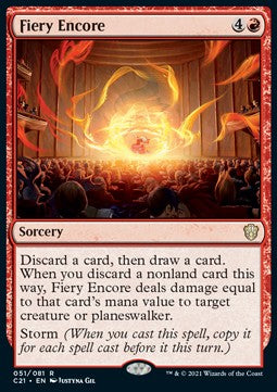 Fiery Encore - Commander: Strixhaven (Rare) [C21-51]