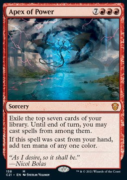 Apex of Power - Commander: Strixhaven (Mythic) [C21-158]