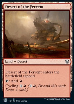Desert of the Fervent - Commander: Strixhaven (Common) [C21-286]