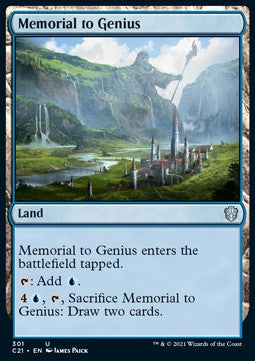 Memorial to Genius - Commander: Strixhaven (Uncommon) [C21-301]