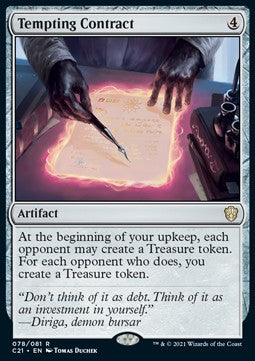 Tempting Contract - Commander: Strixhaven (Rare) [C21-78]