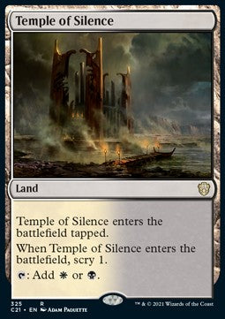Temple of Silence - Commander: Strixhaven (Rare) [C21-325]