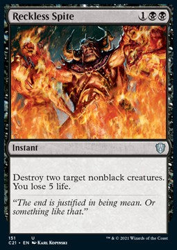 Reckless Spite - Commander: Strixhaven (Uncommon) [C21-151]
