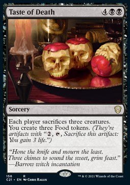 Taste of Death - Commander: Strixhaven (Rare) [C21-156]